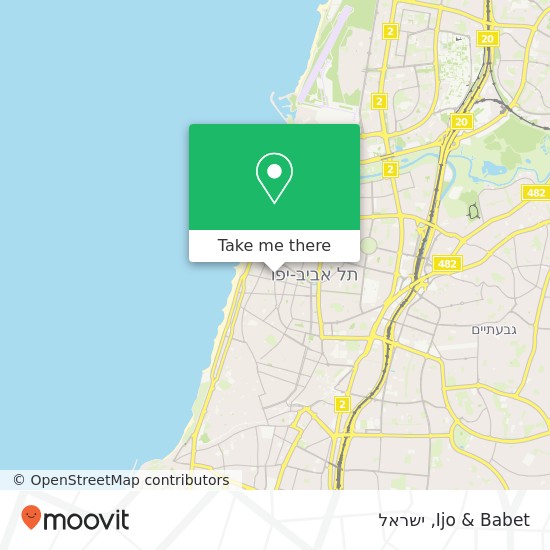 מפת Ijo & Babet, מאיר דיזנגוף הצפון הישן-האזור הדרומי, תל אביב-יפו, 63461