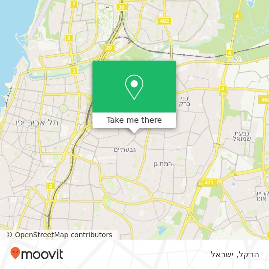 מפת הדקל, קריניצי רמת גן, תל אביב, 52453