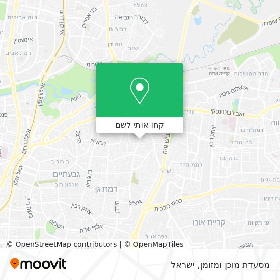 מפת מסעדת מוכן ומזומן