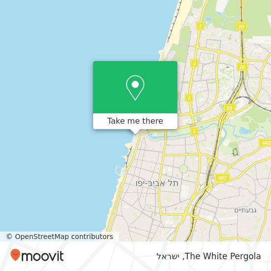 מפת The White Pergola, נמל תל אביב, תל אביב-יפו, 60000