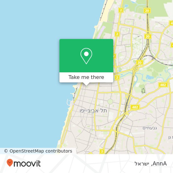 מפת AnnA, מאיר דיזנגוף הצפון הישן-האזור הצפוני, תל אביב-יפו, 63117