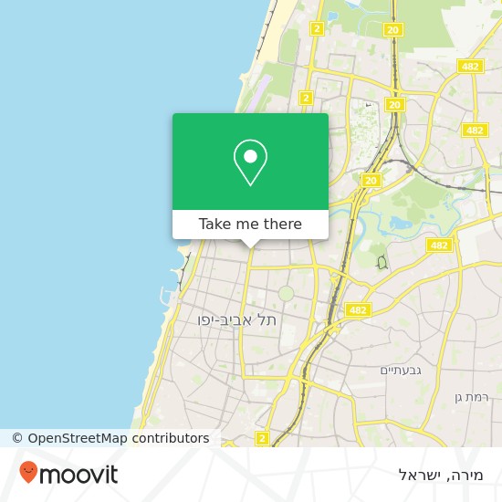 מפת מירה, אבן גבירול תל אביב-יפו, תל אביב, 62033