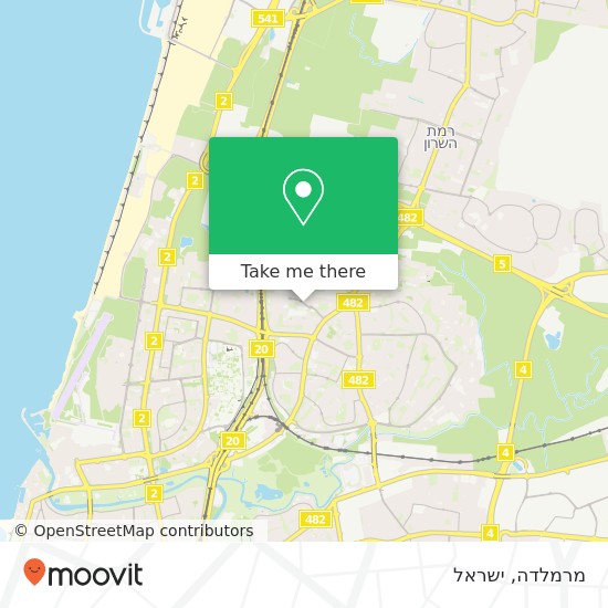 מפת מרמלדה, אהרון בקר תל אביב-יפו, תל אביב