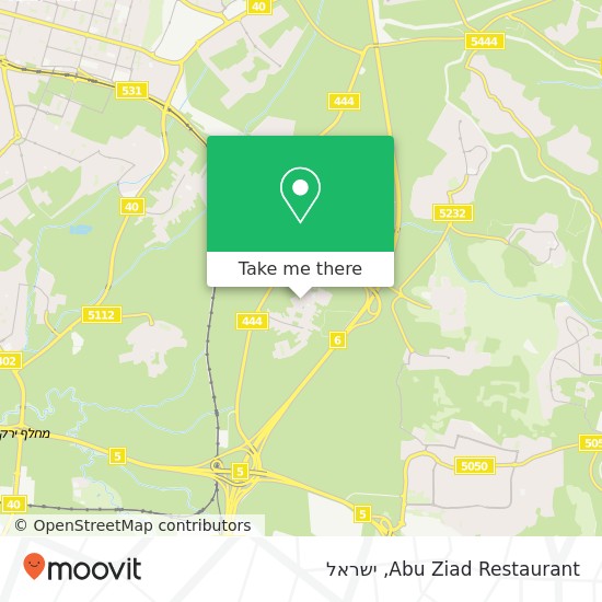 מפת Abu Ziad Restaurant, הנורית חגור, 45870