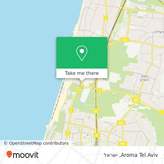 מפת Aroma Tel Aviv, דרך תל אביב גלילות, תל אביב-יפו, 60000