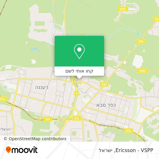 מפת Ericsson - VSPP