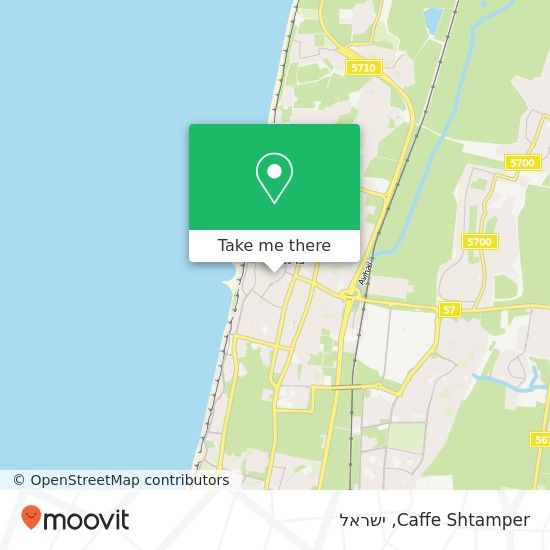 מפת Caffe Shtamper, שטמפפר מרכז העיר, נתניה, 42000