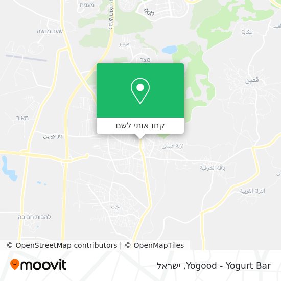 מפת Yogood - Yogurt Bar