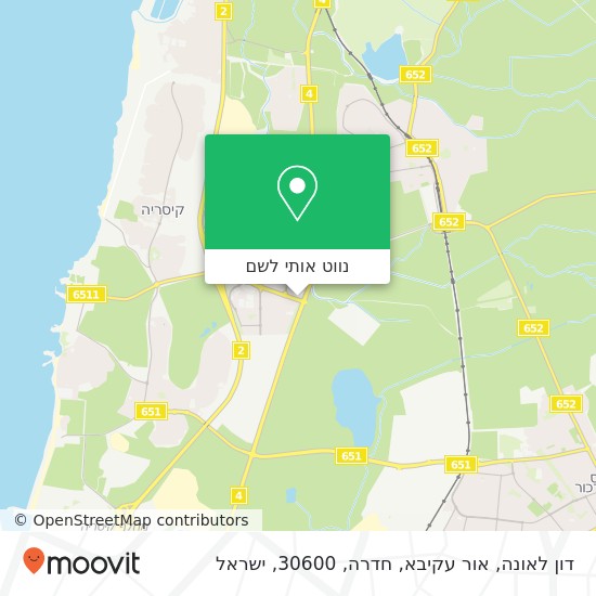 מפת דון לאונה, אור עקיבא, חדרה, 30600