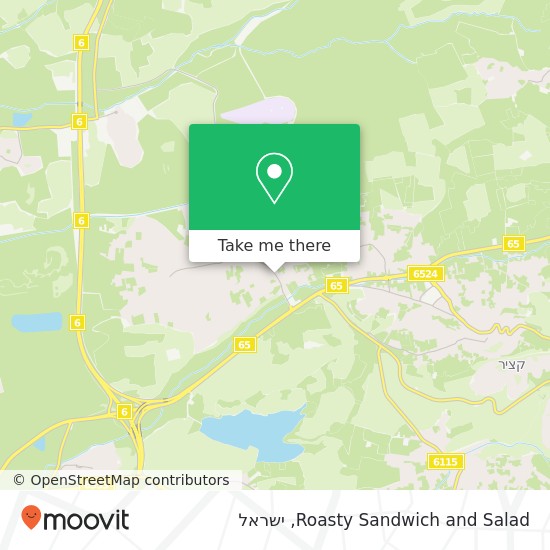 מפת Roasty Sandwich and Salad, כפר קרע, 30075