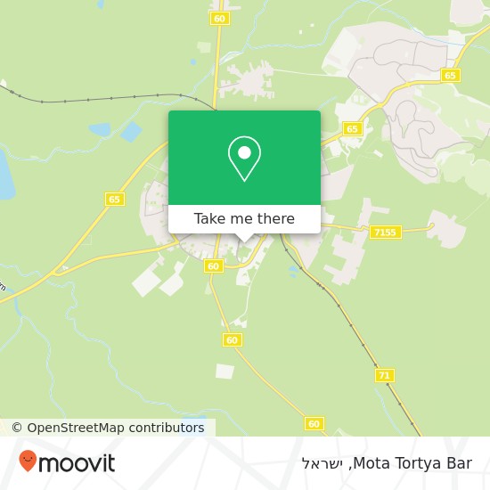מפת Mota Tortya Bar, חנקין יהושע עפולה, 18000