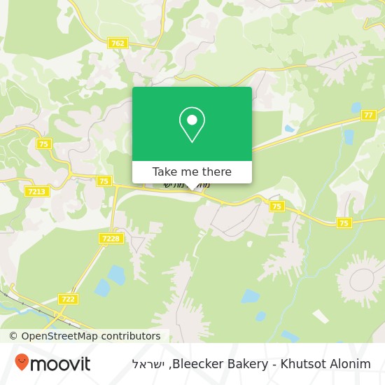 מפת Bleecker Bakery - Khutsot Alonim, יזרעאל, 36008