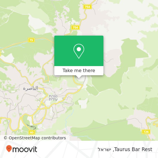 מפת Taurus Bar Rest, נצרת עילית, יזרעאל, 17000