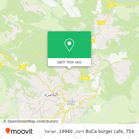 מפת BuCa burger cafe, 754 ריינה, 16940