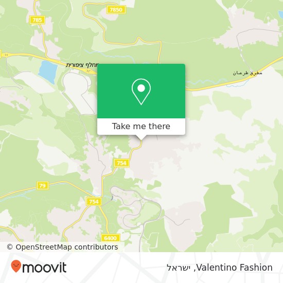מפת Valentino Fashion, 754 כפר כנא, יזרעאל, 16930