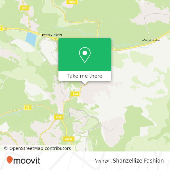 מפת Shanzellize Fashion, 754 כפר כנא, יזרעאל, 16930