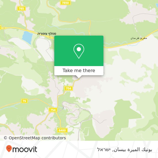 מפת بوتيك الميرة بيسان, 754 כפר כנא, יזרעאל, 16930