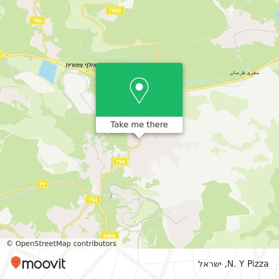 מפת N. Y Pizza, 754 כפר כנא, יזרעאל, 16930