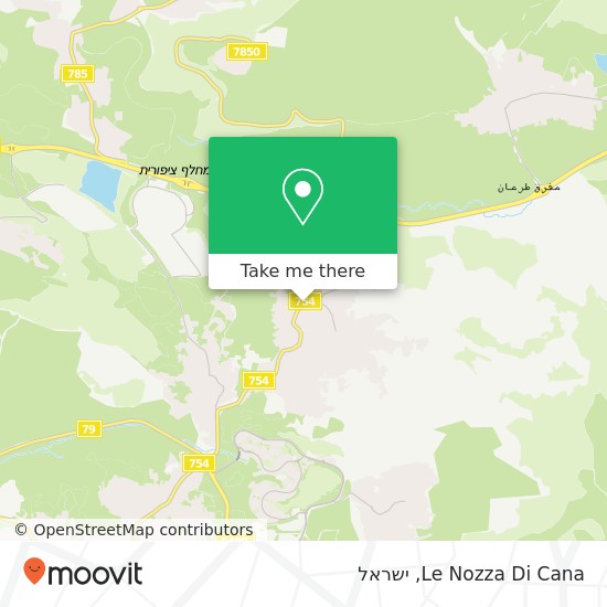 מפת Le Nozza Di Cana, 754 כפר כנא, יזרעאל, 16930