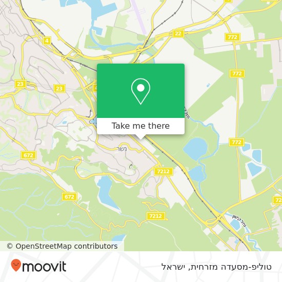 מפת טוליפ-מסעדה מזרחית, התעשיה נשר, חיפה, 36888