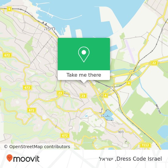 מפת Dress Code Israel, דרך יד לבנים 83 נווה גנים, חיפה, 32168