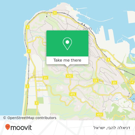 מפת דניאלה להבי, שדרות מוריה חיפה, חיפה, 34572