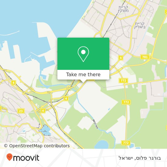 מפת בורגר פלוס, שדרות ההסתדרות 157 חיפה, חיפה, 30000