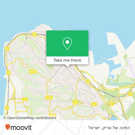 מפת הפינה של אריק, שפירא חיפה, חיפה, 33503