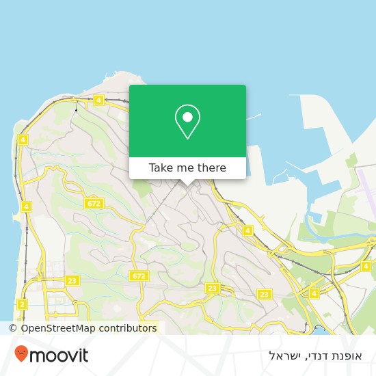 מפת אופנת דנדי, החלוץ חיפה, חיפה, 33112