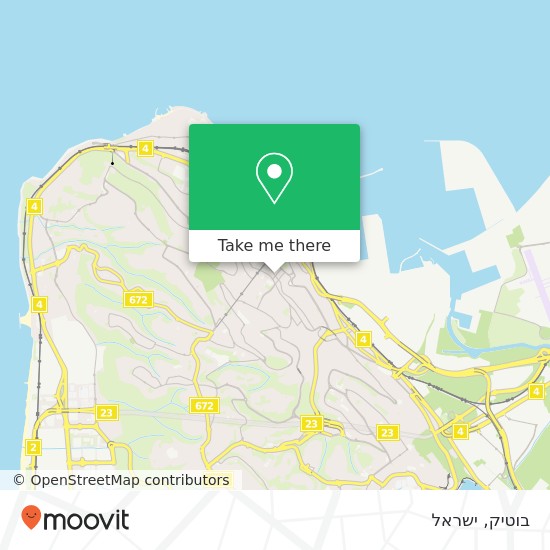 מפת בוטיק, החלוץ חיפה, חיפה, 33102