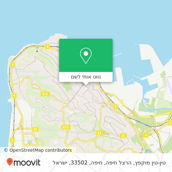 מפת טין-טין מוקפץ, הרצל חיפה, חיפה, 33502