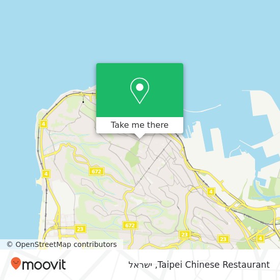 מפת Taipei Chinese Restaurant, שדרות בן גוריון המושבה הגרמנית, חיפה, 35663