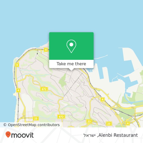 מפת Alenbi Restaurant, דרך אלנבי 43 מאי, חיפה, 33266