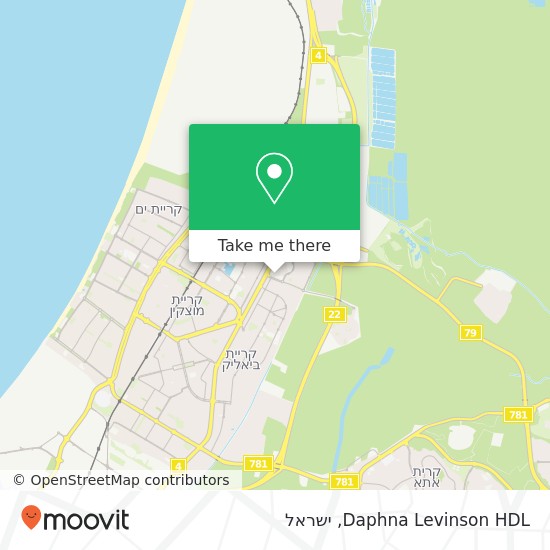 מפת Daphna Levinson HDL, קרית ביאליק, חיפה, 27000