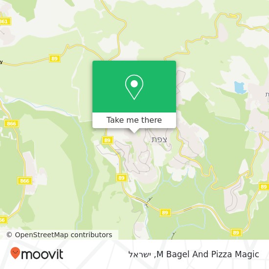 מפת M Bagel And Pizza Magic, ירושלים צפת, צפת, 13000