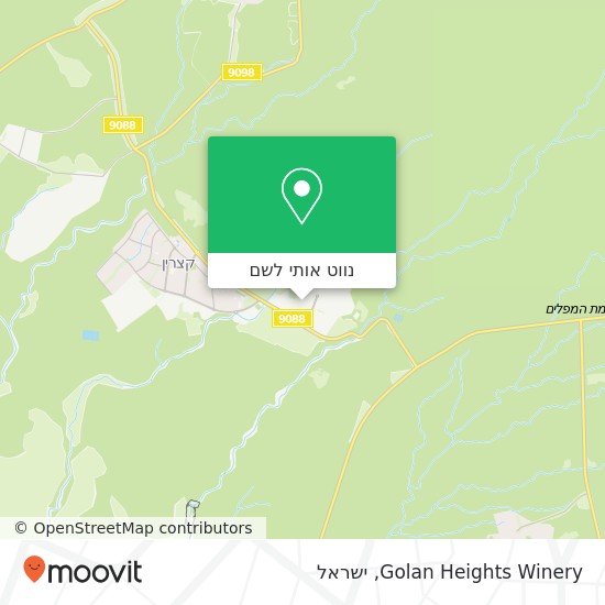 מפת Golan Heights Winery
