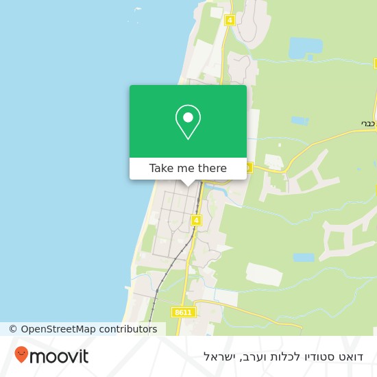 מפת דואט סטודיו לכלות וערב, הרצל נהריה, עכו, 22446