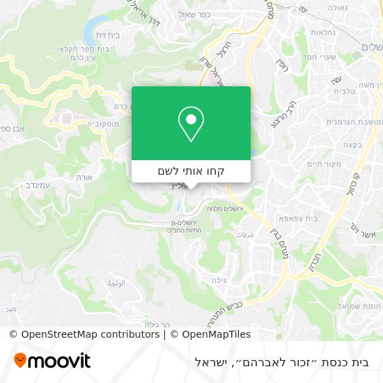 מפת בית כנסת ״זכור לאברהם״