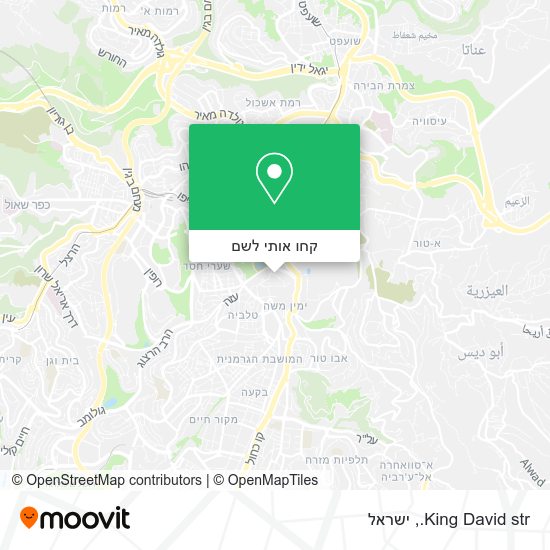 מפת King David str.