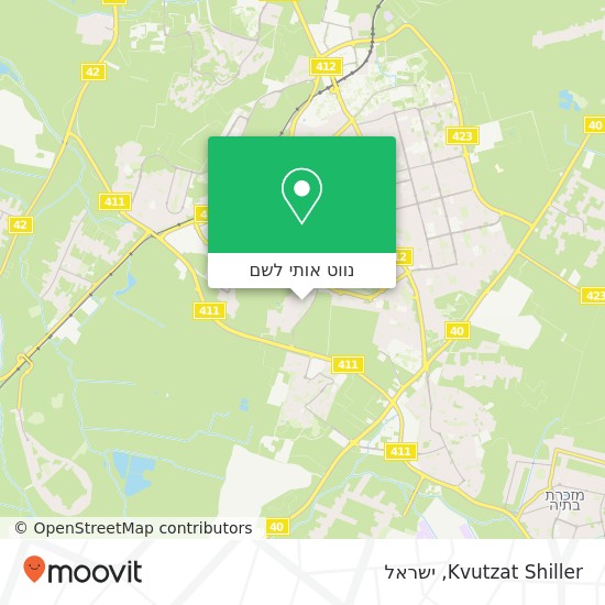 מפת Kvutzat Shiller