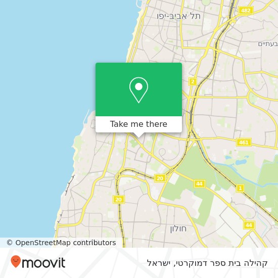 מפת קהילה בית ספר דמוקרטי