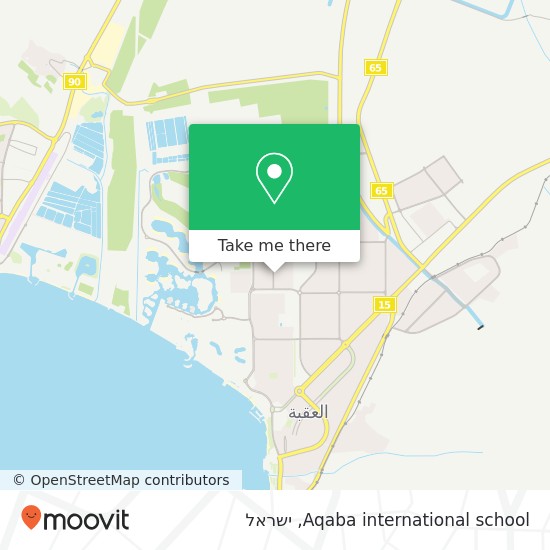מפת Aqaba international school