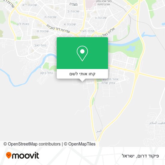 מפת פיקוד דרום