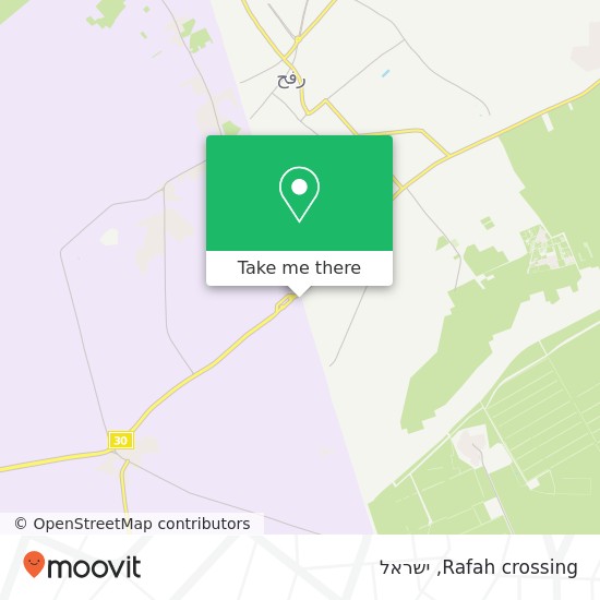 מפת Rafah crossing