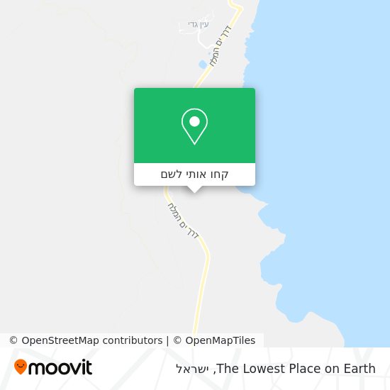 מפת The Lowest Place on Earth