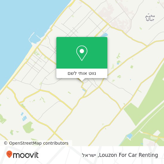 מפת Louzon For Car Renting