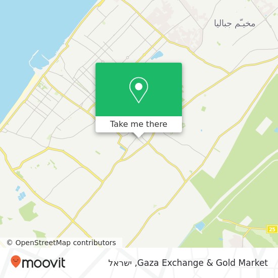 מפת Gaza Exchange & Gold Market