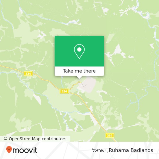 מפת Ruhama Badlands