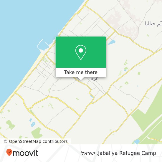 מפת Jabaliya Refugee Camp