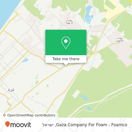 מפת Gaza Company For Foam - Foamco